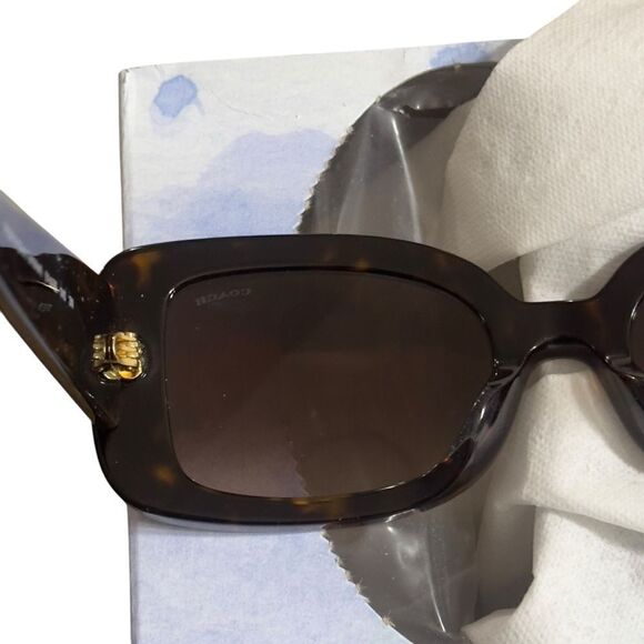 Coach Brown Dark Tortoise Purple Side Frame NWOT main image 15